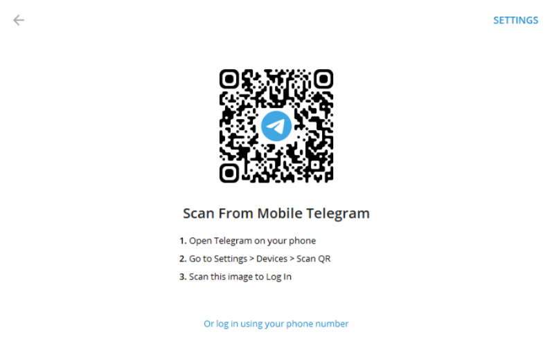 QR đăng nhập Telegram