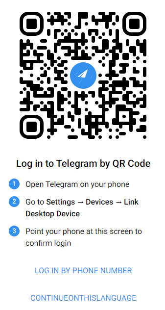 Đăng nhập Telegram