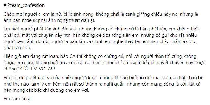 Một người giấu tên đã chia sẻ