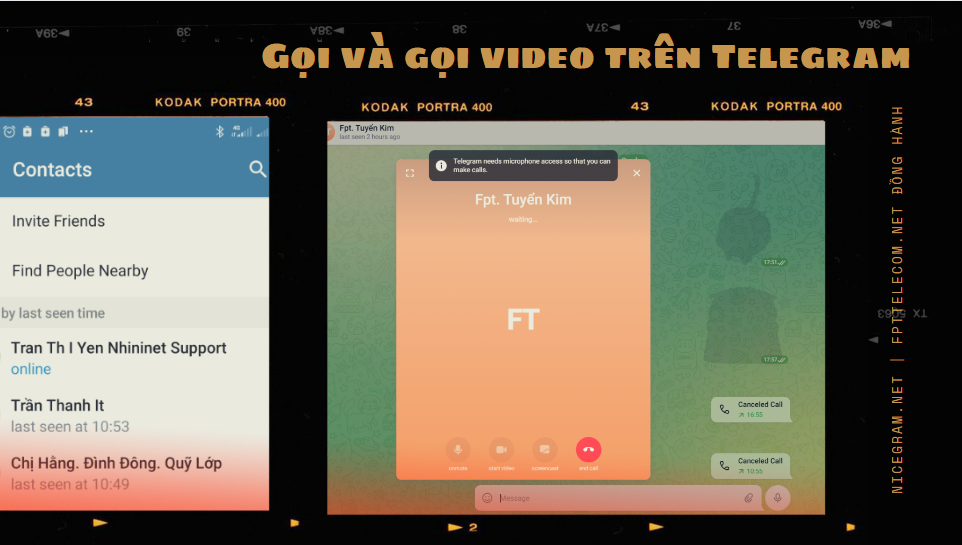 Cách gọi, Video Call trên Telegram