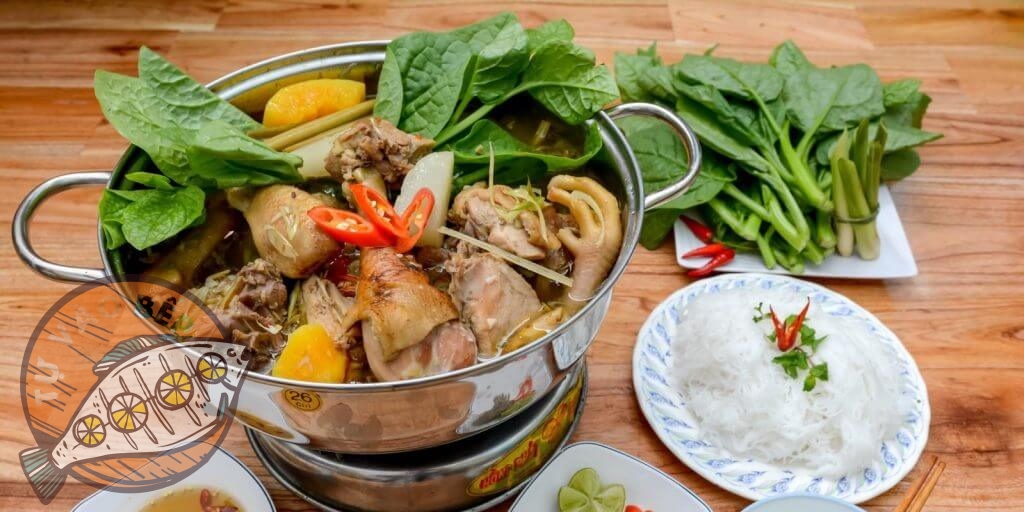 Lẩu gà hầm sả